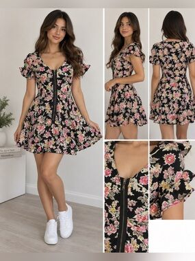 Millau Floral Mini Dress Size S